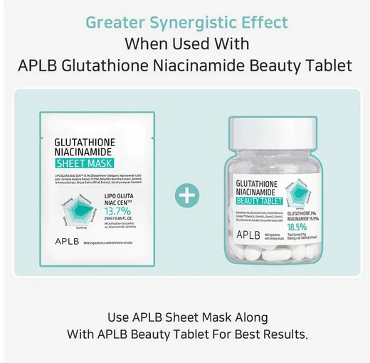 APLB Glutathione Niacinamide Sheet Mask 25mL - Image 22
