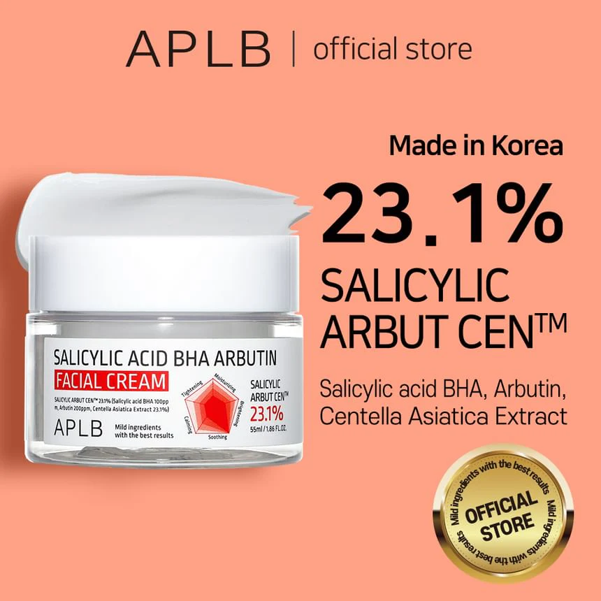 APLB Salicylic Acid Bha Arbutin Facial Cream 55ML - Image 2