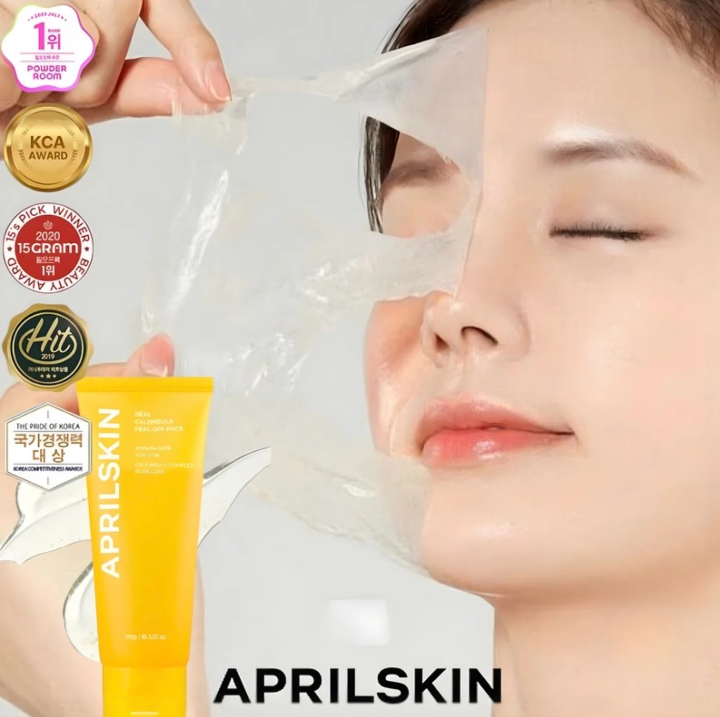 APRIL SKIN Calendula Peel Off Mask 100g - Image 3