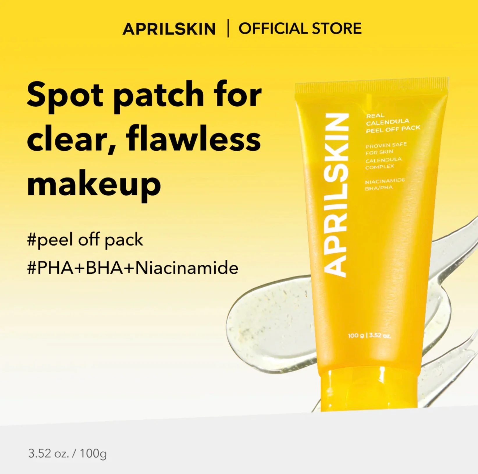 APRIL SKIN Calendula Peel Off Mask 100g - Image 4