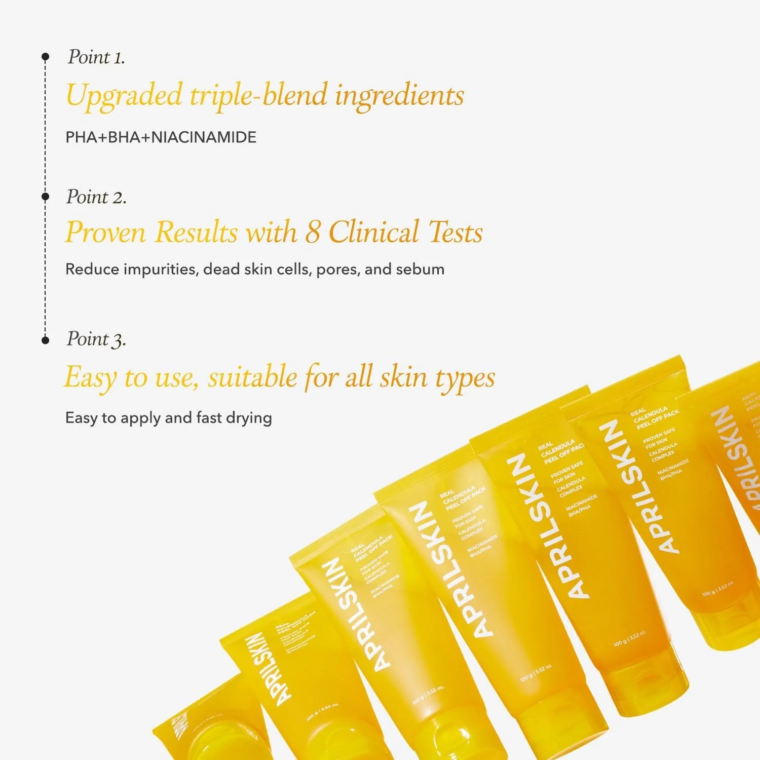 APRIL SKIN Calendula Peel Off Mask 100g - Image 9