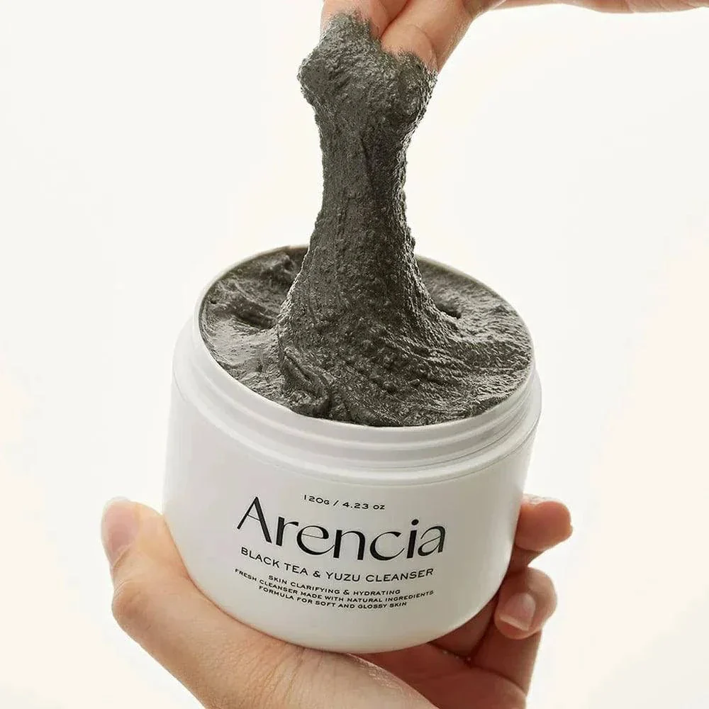 ARENCIA Black Tea Rice Mochi Cleanser 120g - Image 4