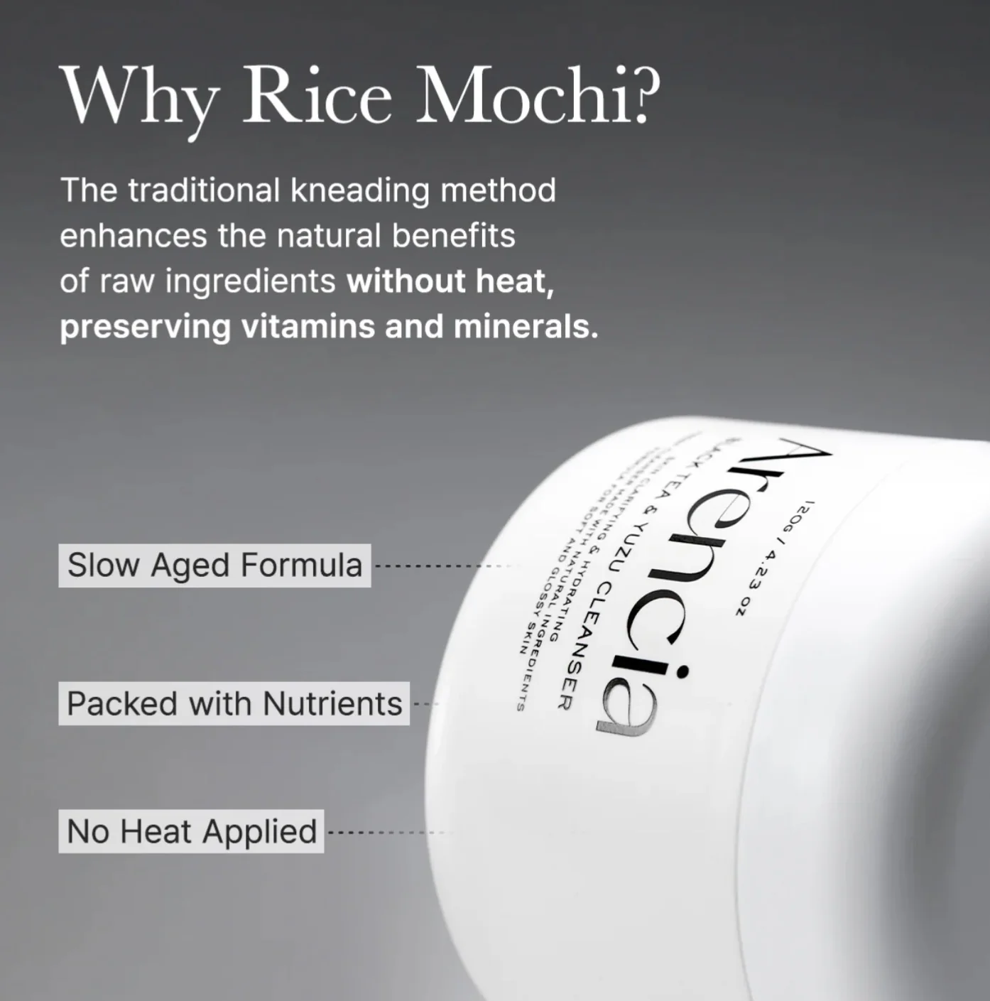 ARENCIA Black Tea Rice Mochi Cleanser 120g - Image 8