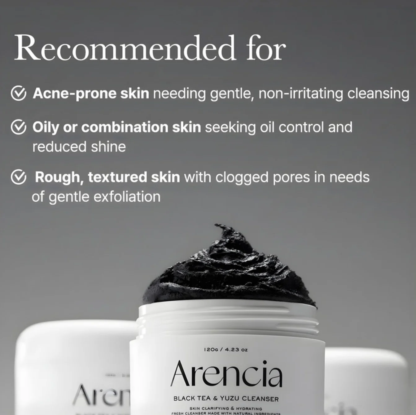 ARENCIA Black Tea Rice Mochi Cleanser 120g - Image 9