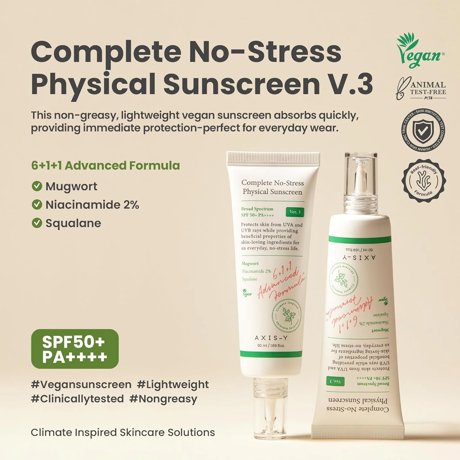 AXIS Y Complete No Stress Physical Sunscreen 50mL NPN: 80129412 - Image 10