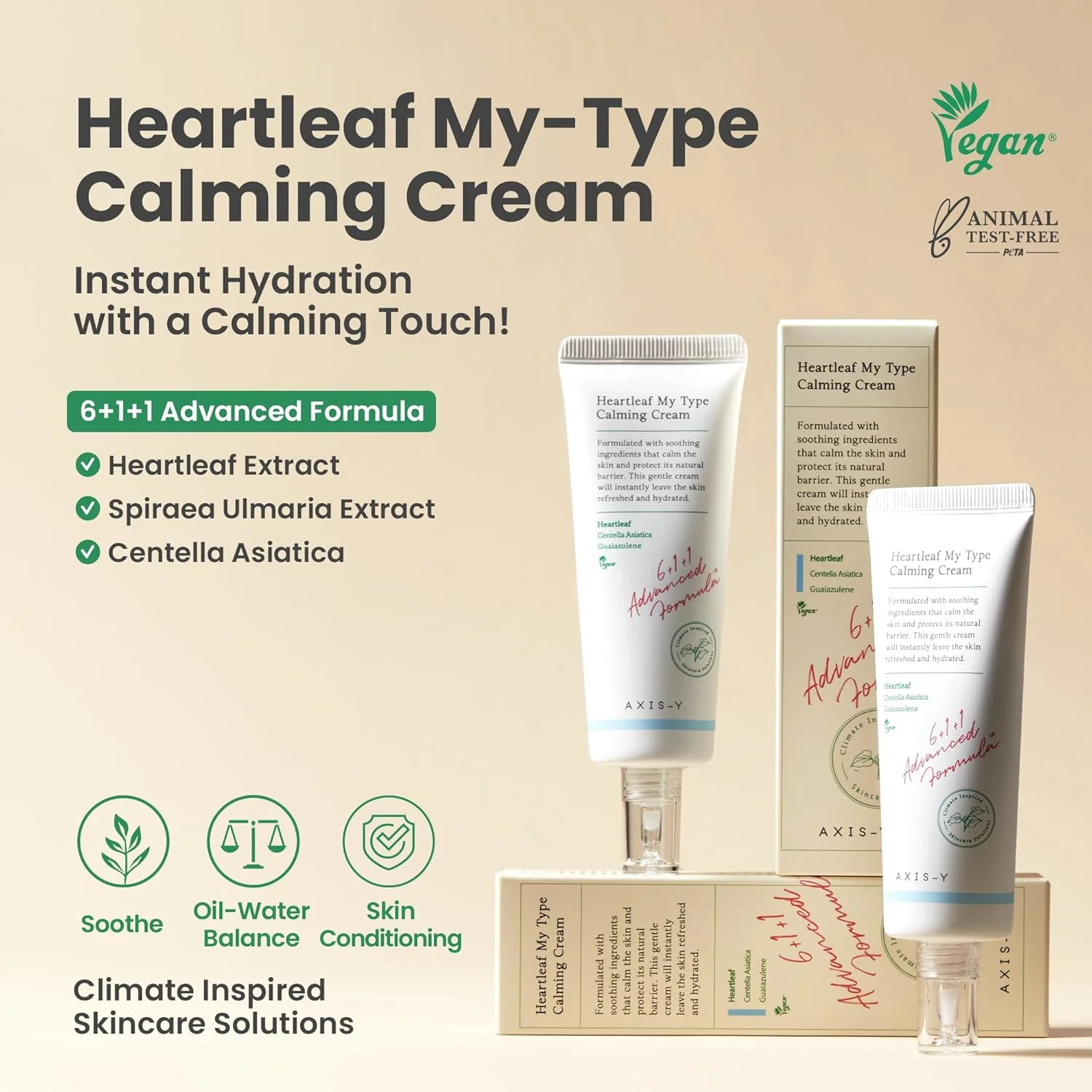 AXIS Y Heartleaf My Type Calming Cream 60mL - Image 4