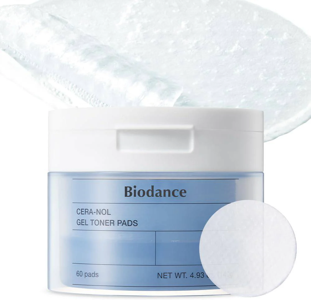 BIODANCE Cera-nol Gel Toner Pads (Blue_60 Pads)