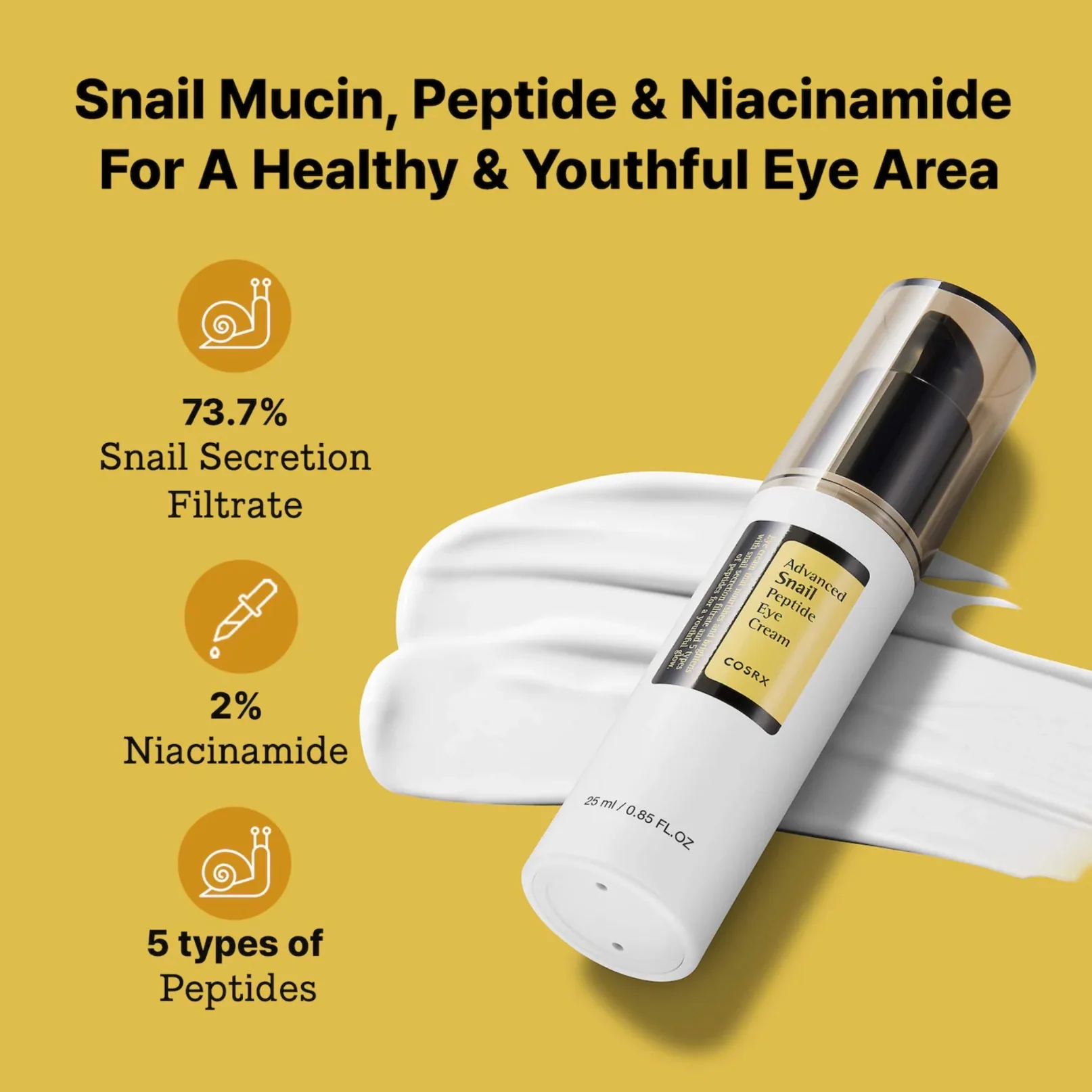 COSRX Advanced Snail Peptide Eye Cream, 25ml - Image 3
