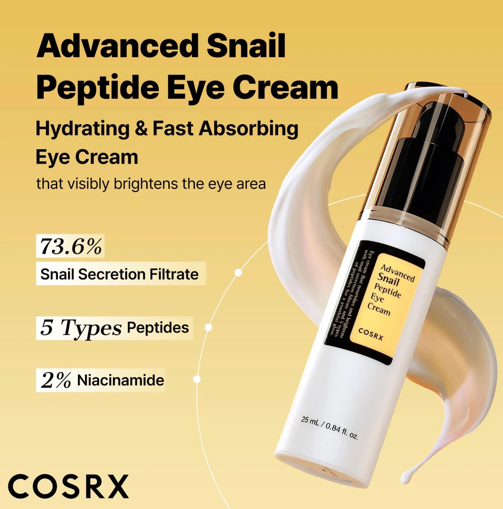COSRX Advanced Snail Peptide Eye Cream, 25ml - Image 4