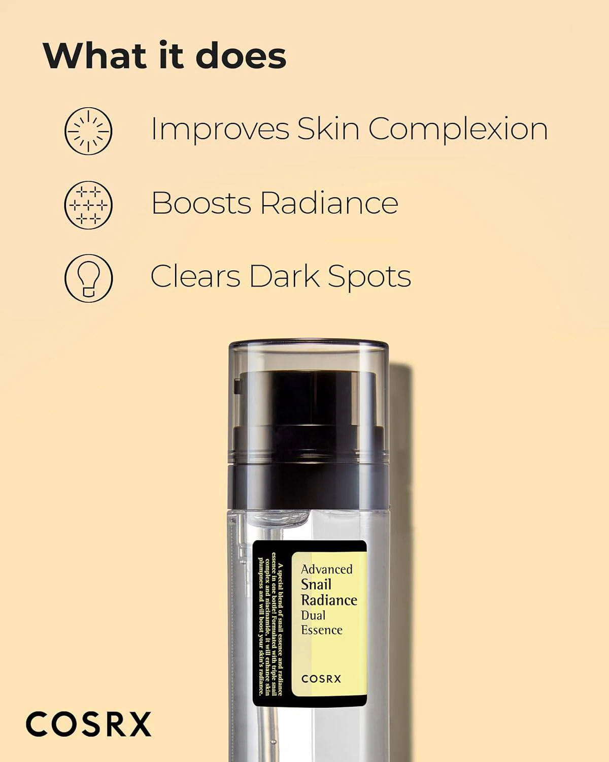 COSRX Advanced Snail Radiance Dual Essence - Image 3