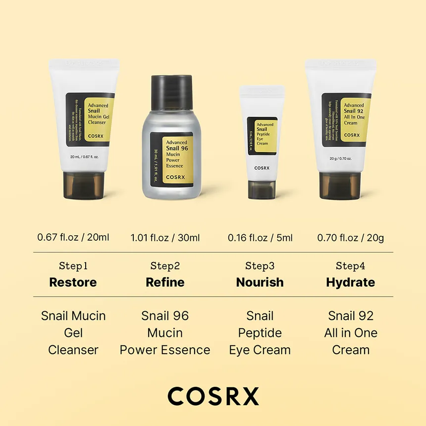 COSRX All About Snail Trial Kit (4 Items) - Image 4