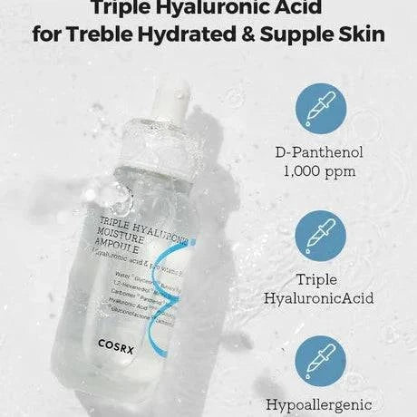 COSRX Hydrium Triple Hyaluronic Moisture Ampoule 40mL - Image 2