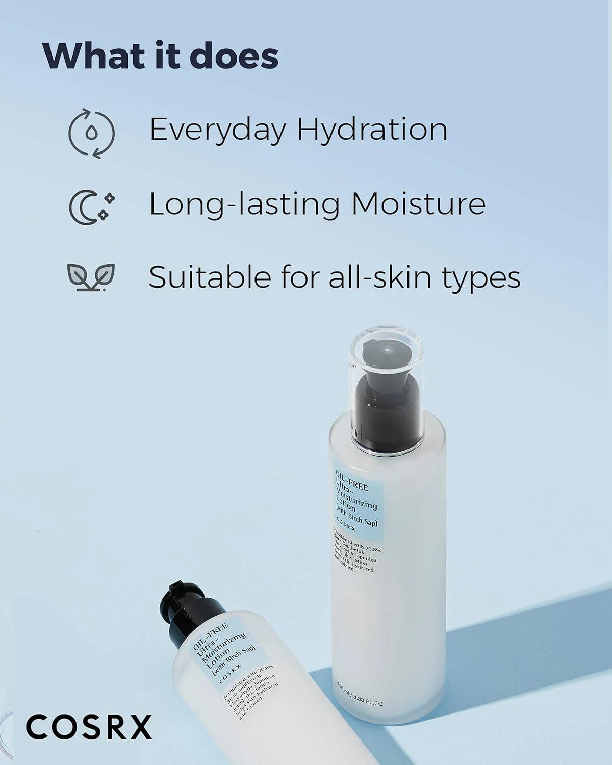 COSRX Oil-Free Ultra Moisturizing Lotion with Birch Sap 100mL - Image 3