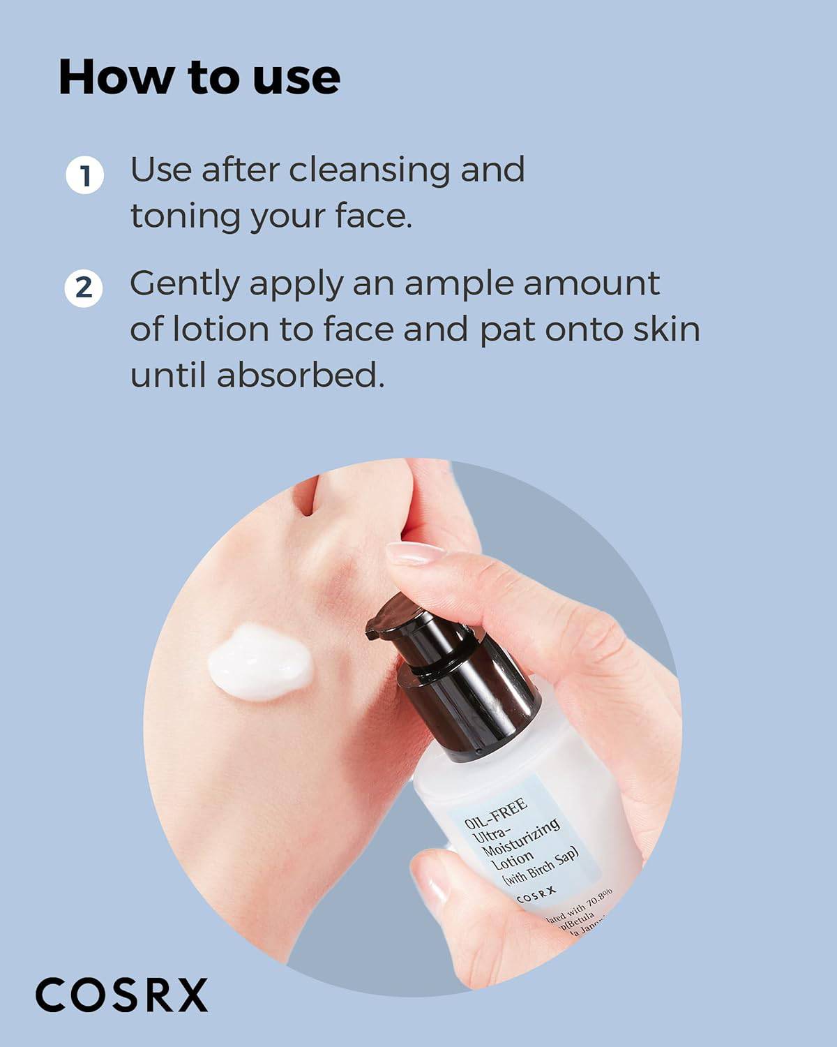 COSRX Oil-Free Ultra Moisturizing Lotion with Birch Sap 100mL - Image 6