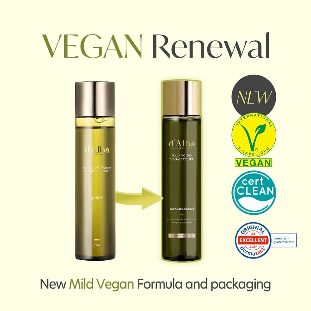 D'ALBA Mild Skin Balancing Vegan Toner 150ML - Image 5