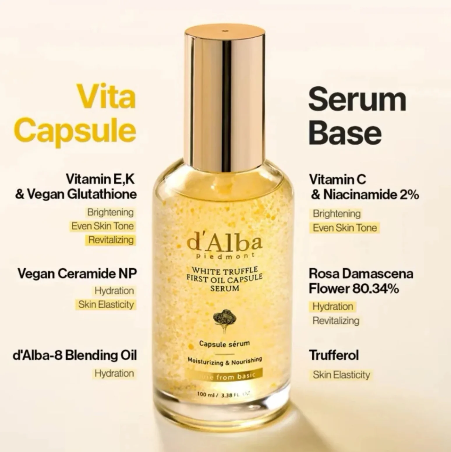 D'ALBA White Truffle First Oil Capsule Serum 100ML - Image 5