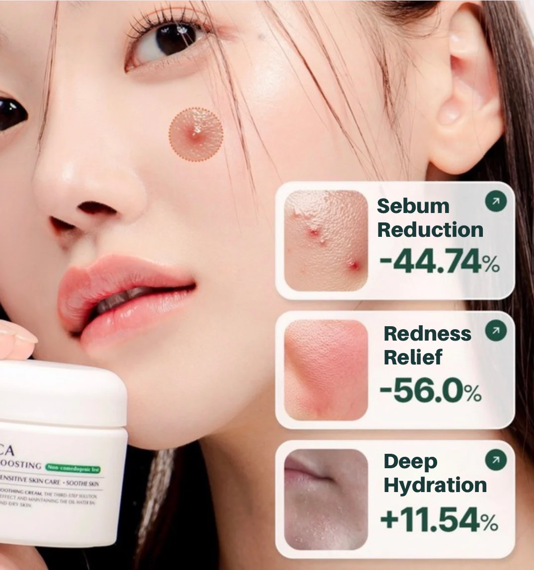 DEOPROCE AC CICA CALMING BOOSTING BALANCING CREAM 50g - Image 4