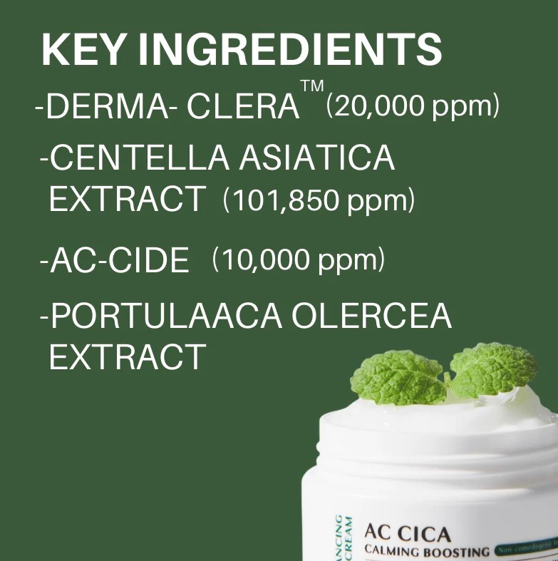 DEOPROCE AC CICA CALMING BOOSTING BALANCING CREAM 50g - Image 7