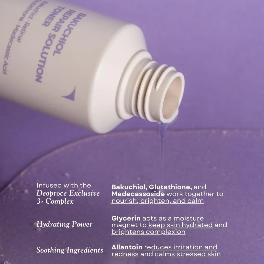 DEOPROCE Bakuchiol Repair Solution Toner 150ml - Image 4