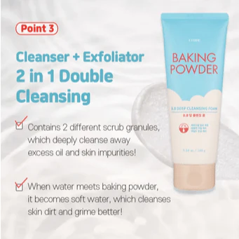 ETUDE Baking Powder B.B Deep Cleansing Foam 160mL - Image 3