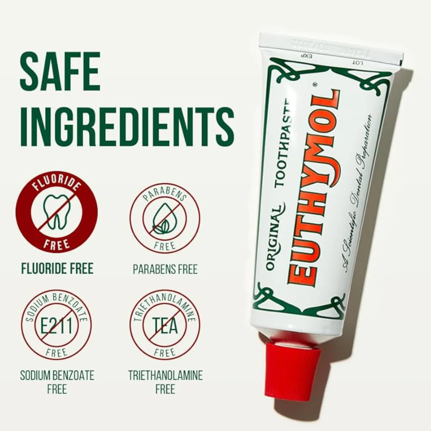 Euthymol Original Toothpaste 75ml-Fluoride Free - Image 9