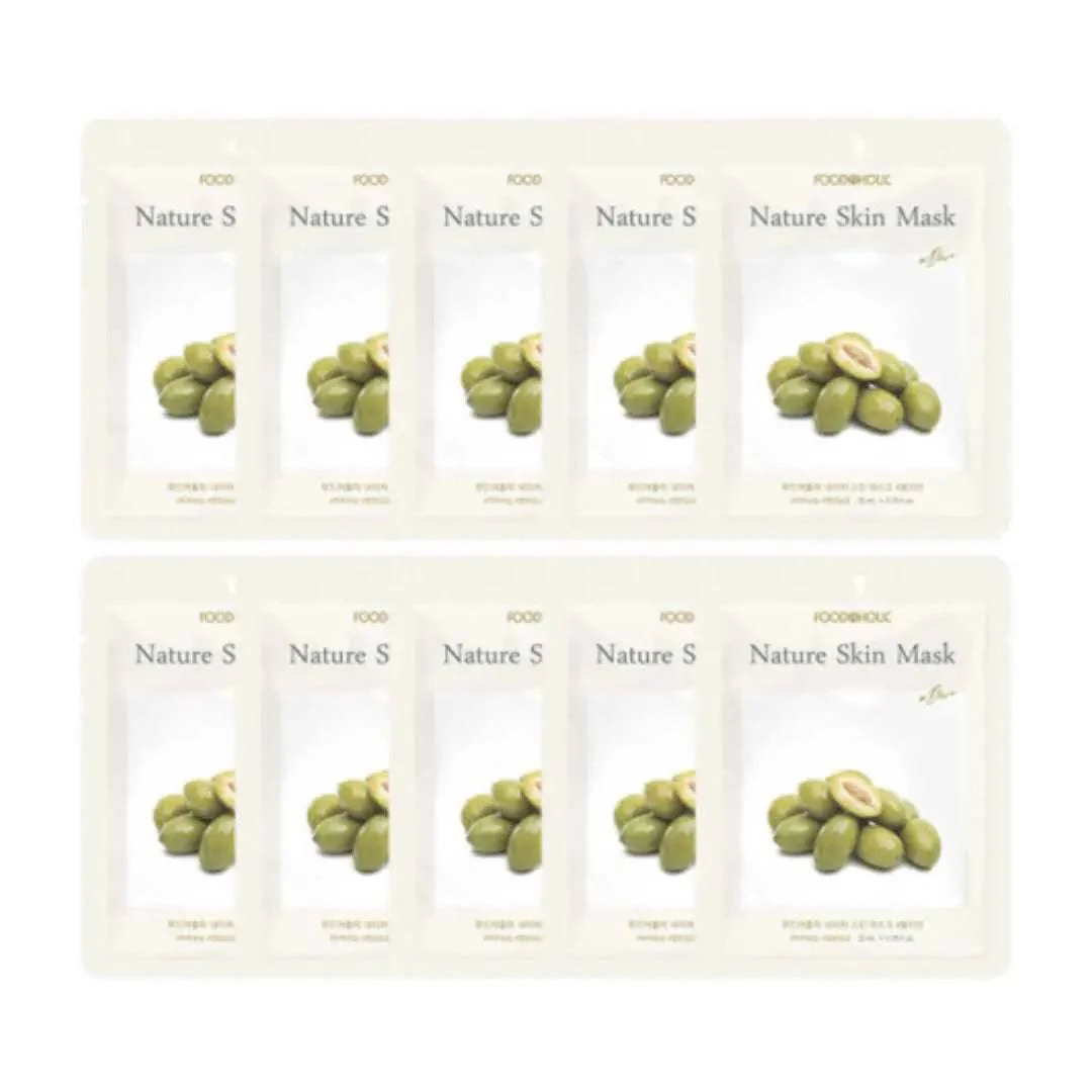 Foodaholic Nature Skin Mask Olive (10 pcs)