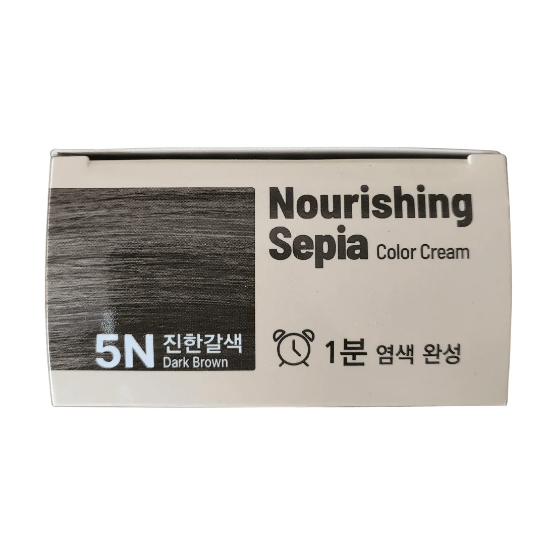 Foodaholic Nourishing Sepia 1 Min Hair Color 5N Dark Brown - Image 3