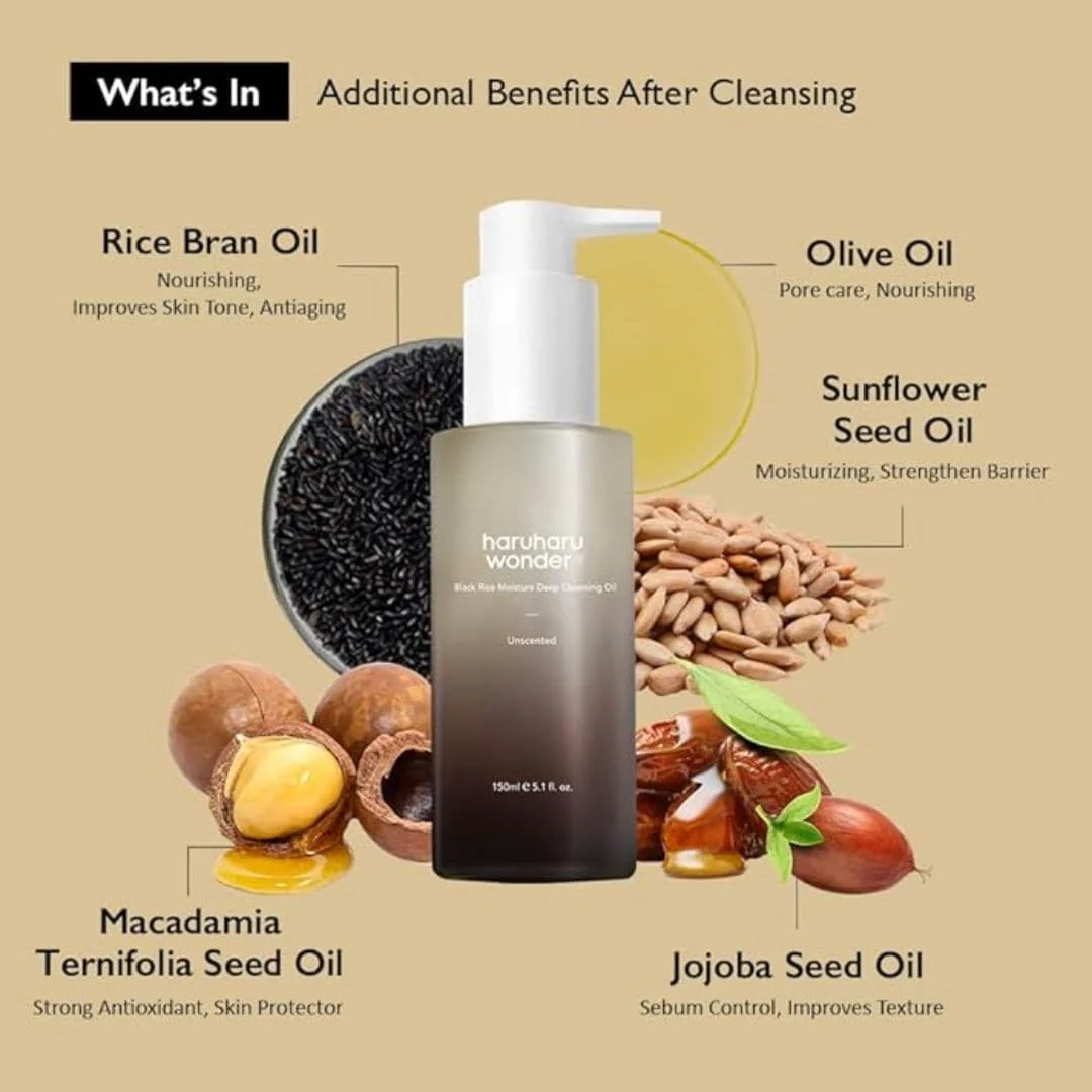 HARUHARU WONDER Black Rice Moisture Cleansing Oil - Image 5