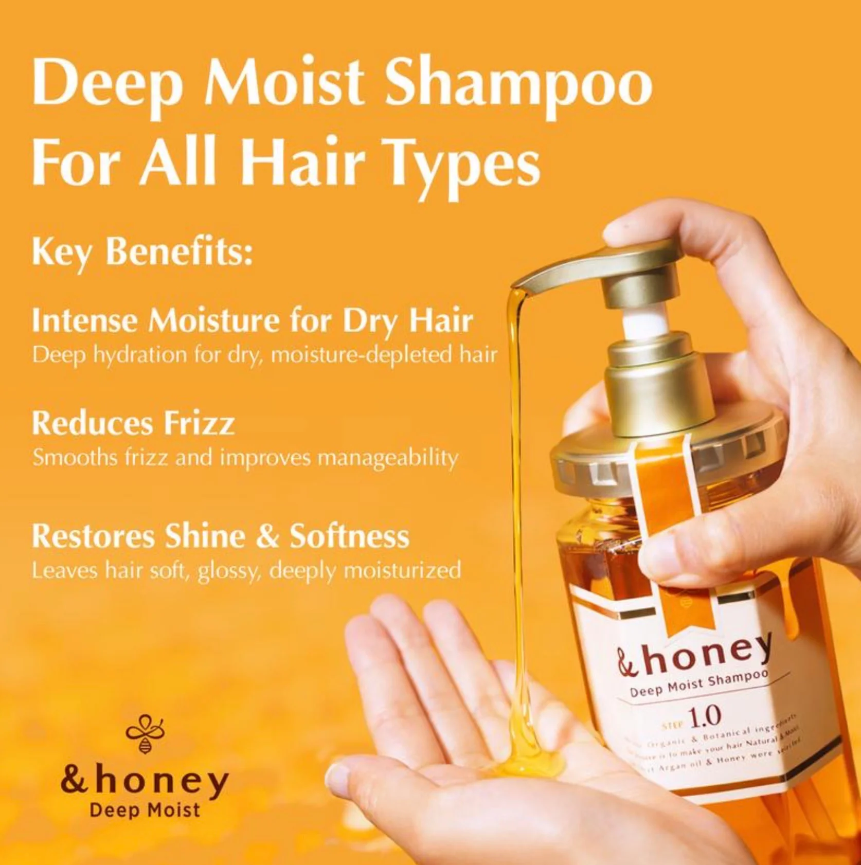 &HONEY	Vicrea &Honey Deep Moist Shampoo - Image 4