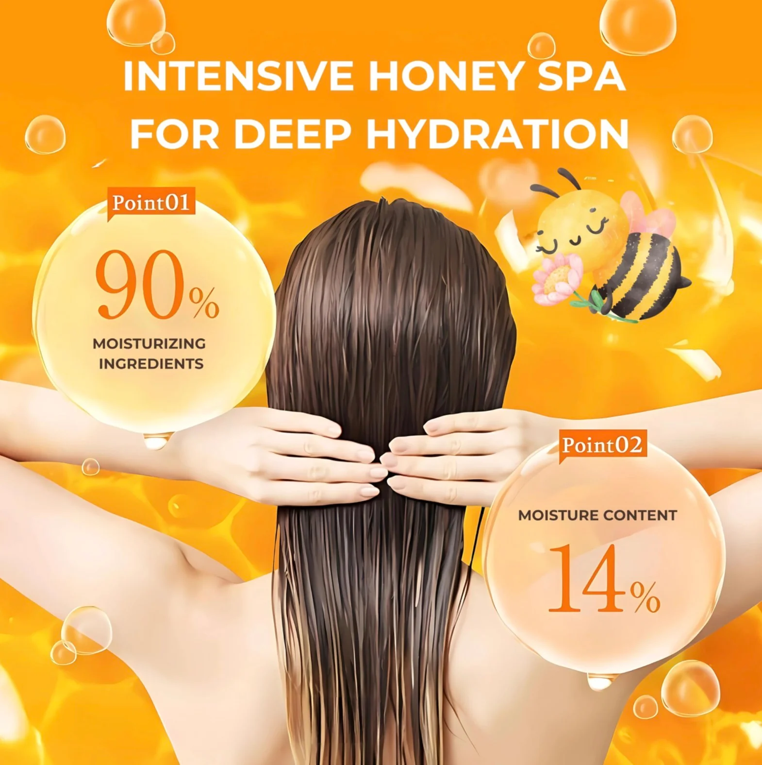 &HONEY	Vicrea &Honey Deep Moist Shampoo - Image 5