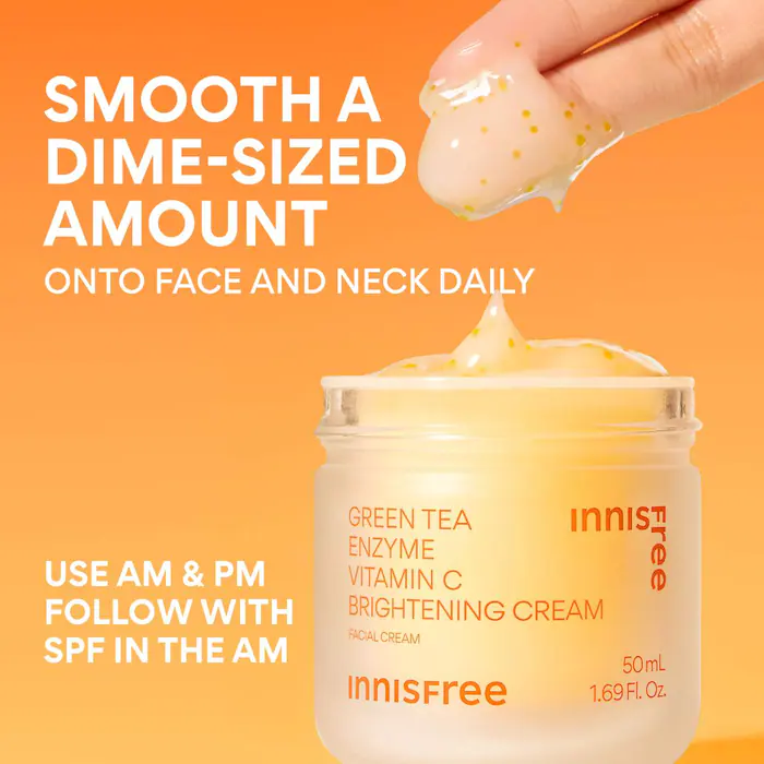 INNISFREE Vita C Green Tea Enzyme Brightening Cream 50mL - Image 10