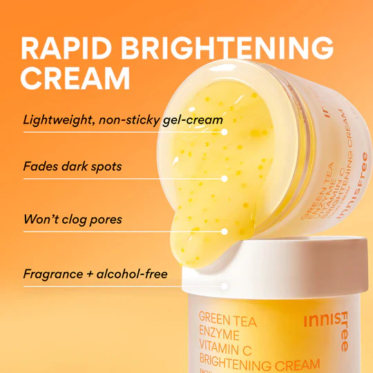 INNISFREE Vita C Green Tea Enzyme Brightening Cream 50mL - Image 4
