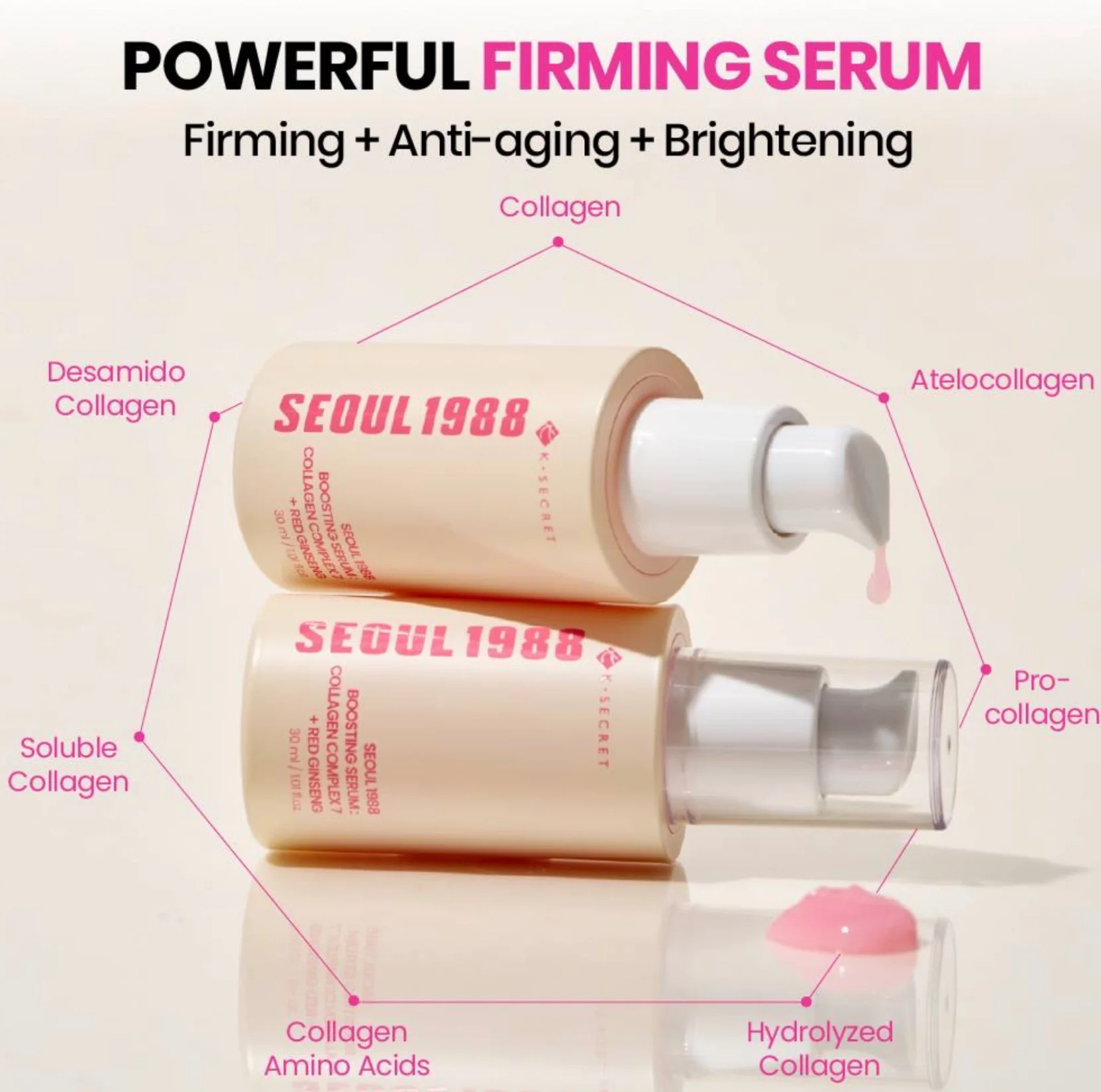 KSECRET Seoul 1988 Boosting Serum: Collagen Complex 7 + Red Ginseng - Image 7