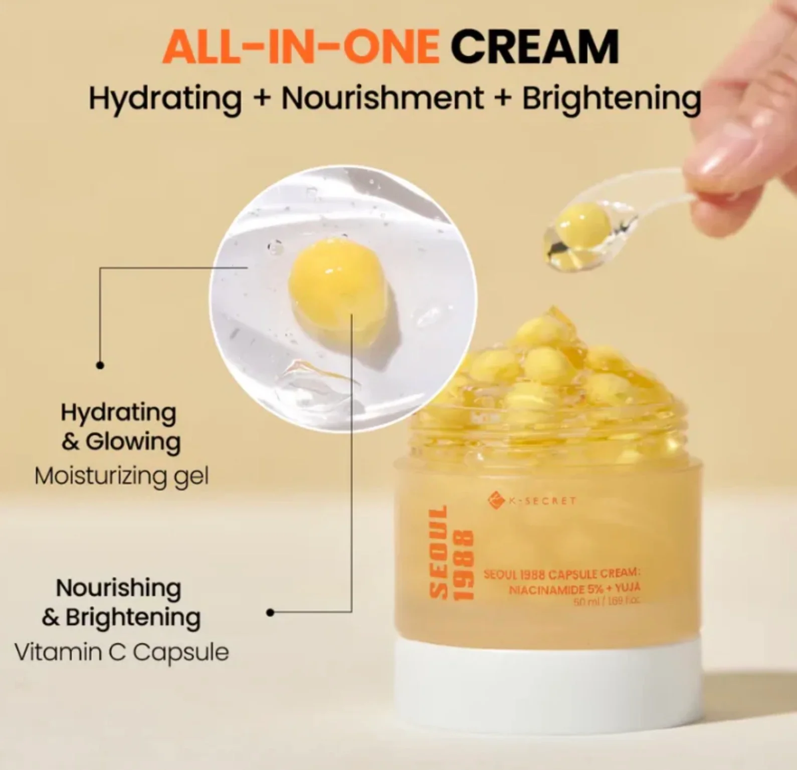 KSECRET Seoul 1988 Capsule Cream : Niacinamide 5% + Yuja - Image 6