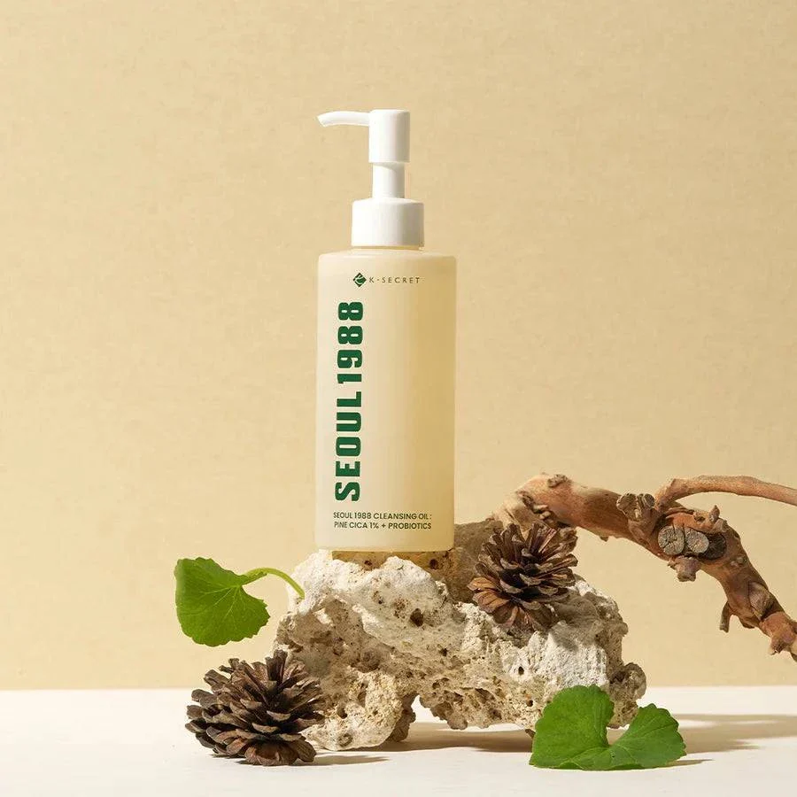 KSECRET Seoul 1988 Cleansing Oil: Pine Cica 1% + Probiotics 200mL - Image 2