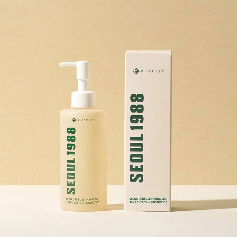 KSECRET Seoul 1988 Cleansing Oil: Pine Cica 1% + Probiotics 200mL - Image 3