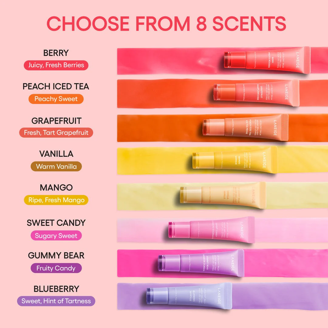 LANEIGE Lip Glowy Balm - 5 Types (1 ea) - Image 24