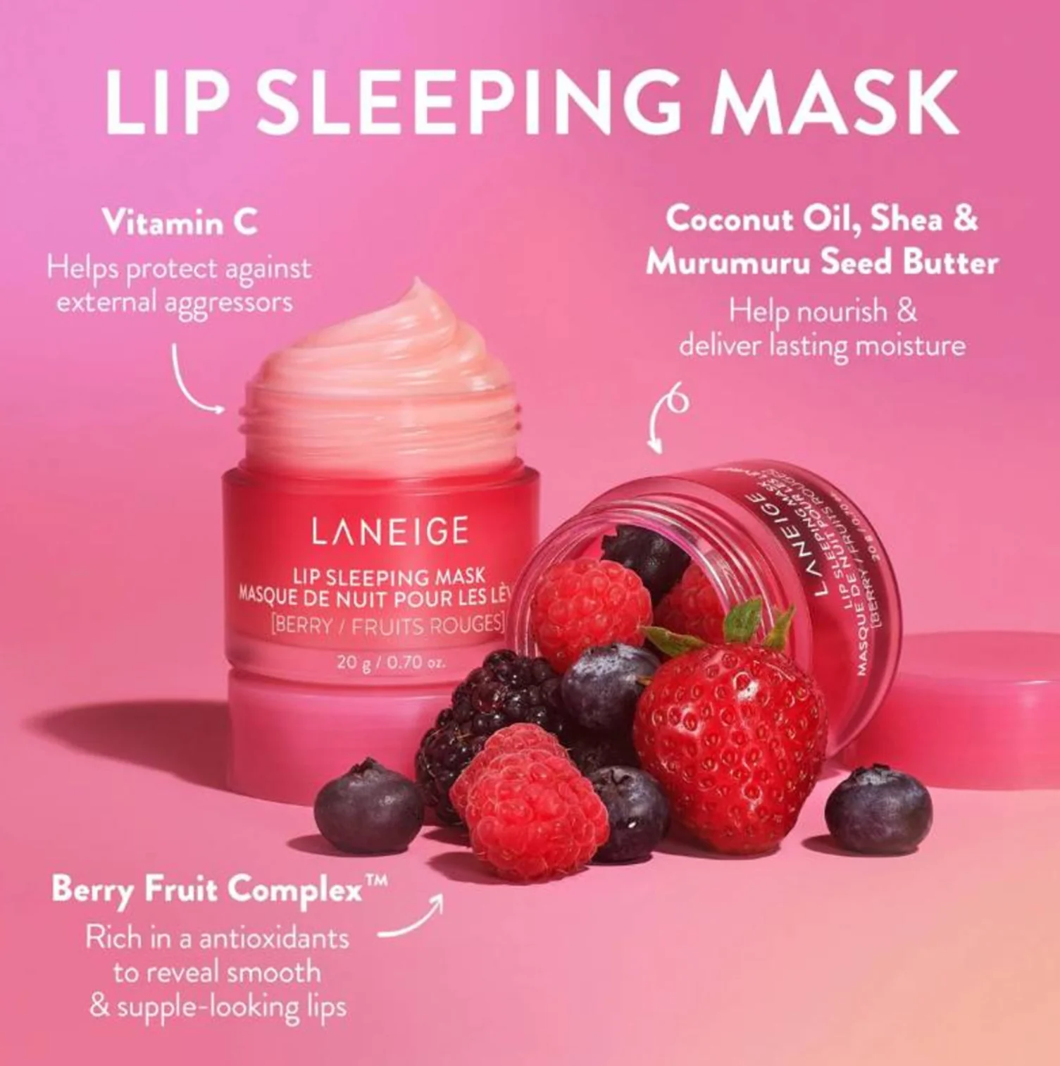 Laneige Lip Sleeping Mask EX (Pink) - Image 3
