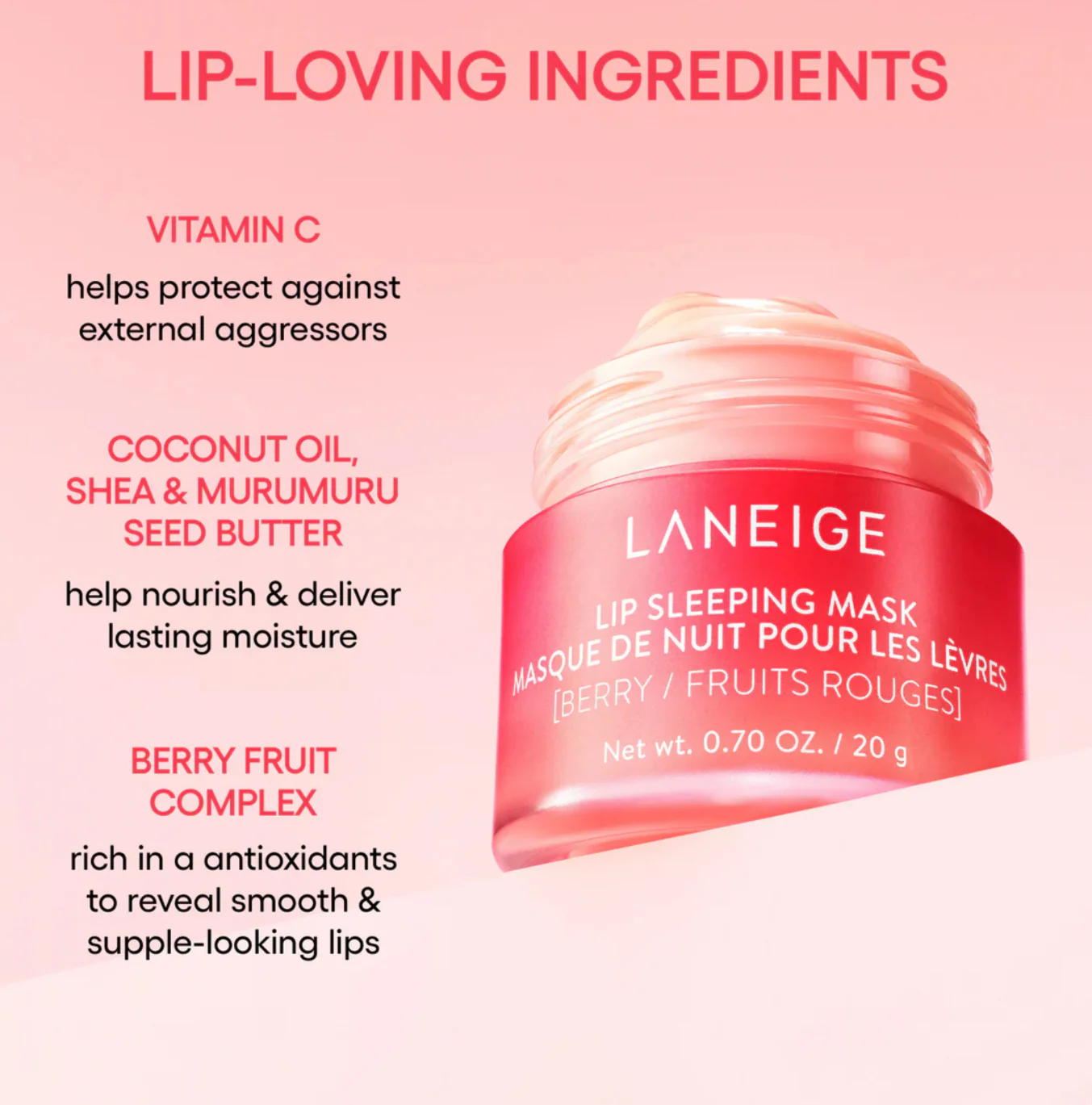 Laneige Lip Sleeping Mask EX (Pink) - Image 4