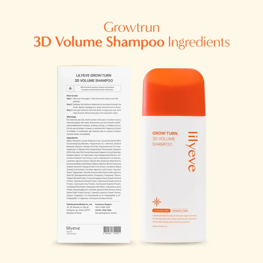 Lilyeve Grow Turn 3D Volume Shampoo 200ml - Image 9