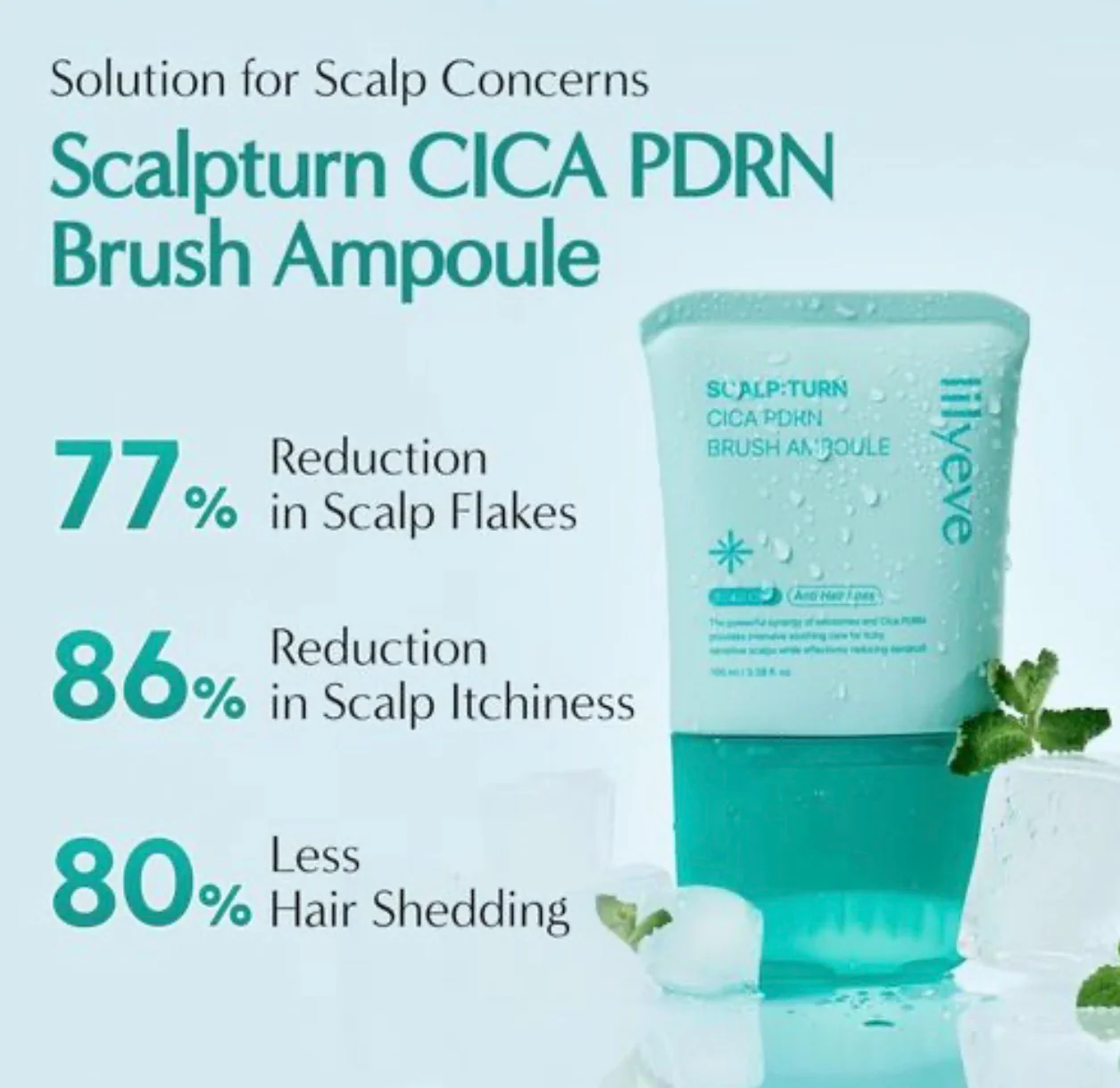 Lilyeve Scalp Turn Cica Pdrn Brush Ampoule 100ml - Image 3
