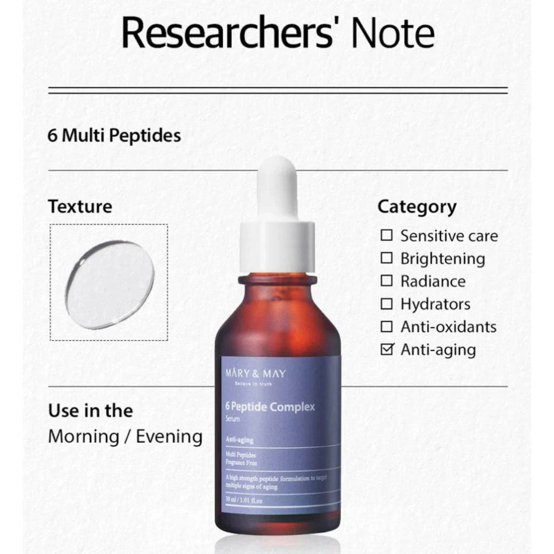 Mary&May 6 Peptide complex Serum - Image 5