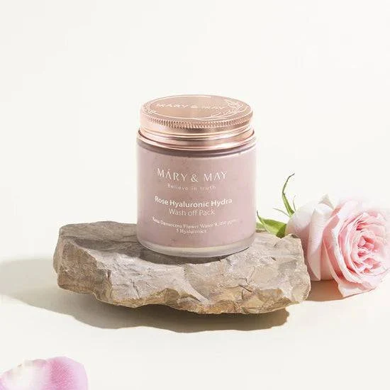 MARY & MAY Rose Hyaluronic Hydra Wash Off Pack - Image 3