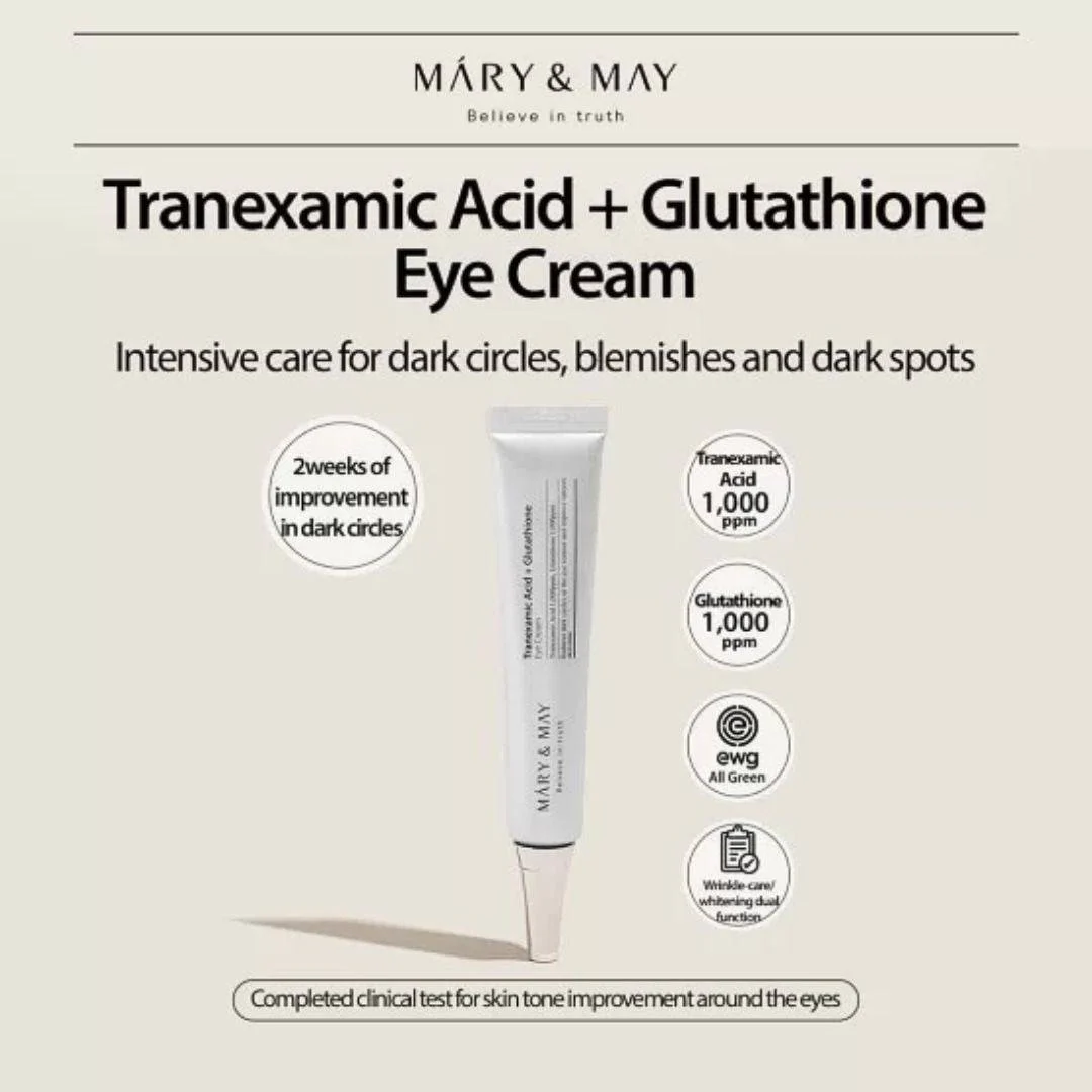 Mary&May Tranexamic Acid+ Glutathion Eye Cream - Image 4