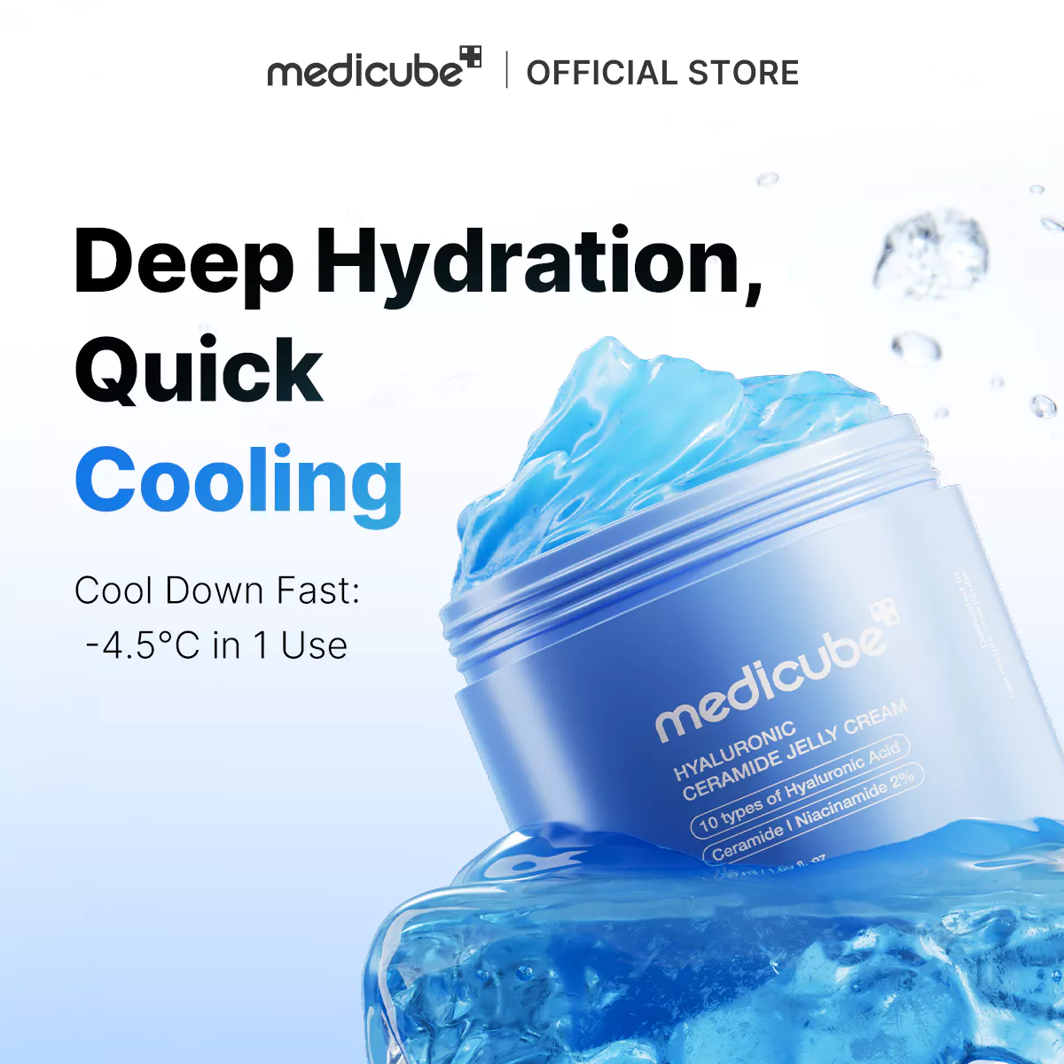 MEDICUBE Hyaluronic Ceramide Jelly Cream 50mL - Image 3