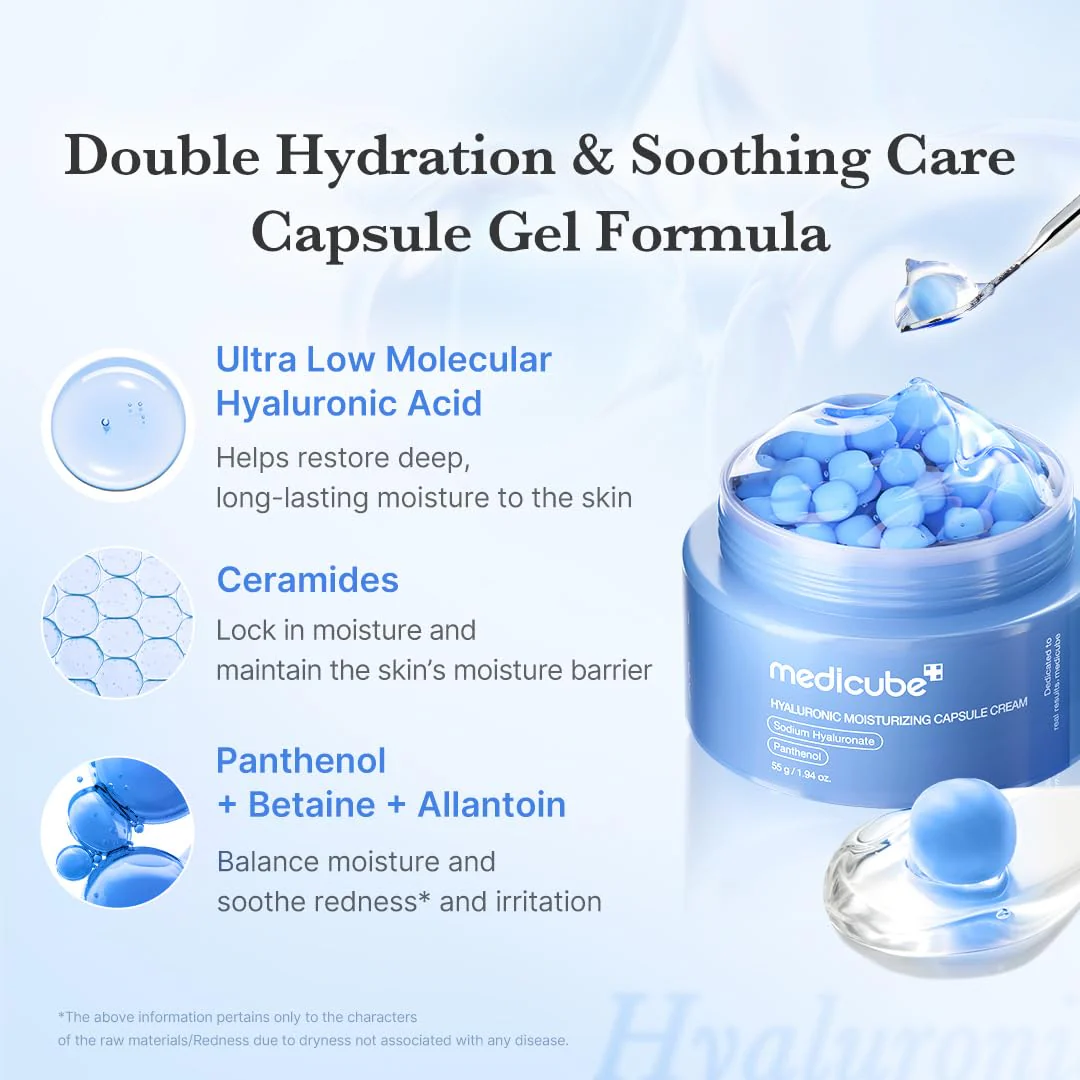 MEDICUBE Hyaluronic Moisturizing Capsule Cream 50g - Image 4