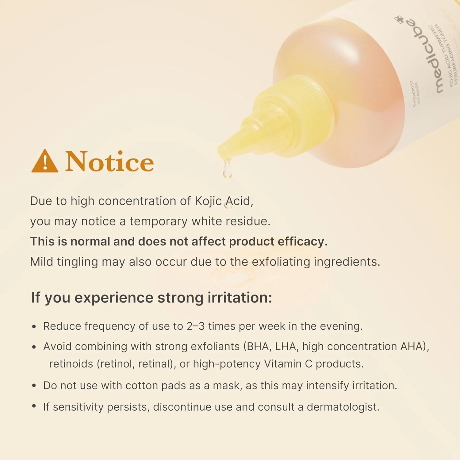 MEDICUBE Kojic Acid Turmeric Resurfacing Toner 250mL - Image 6