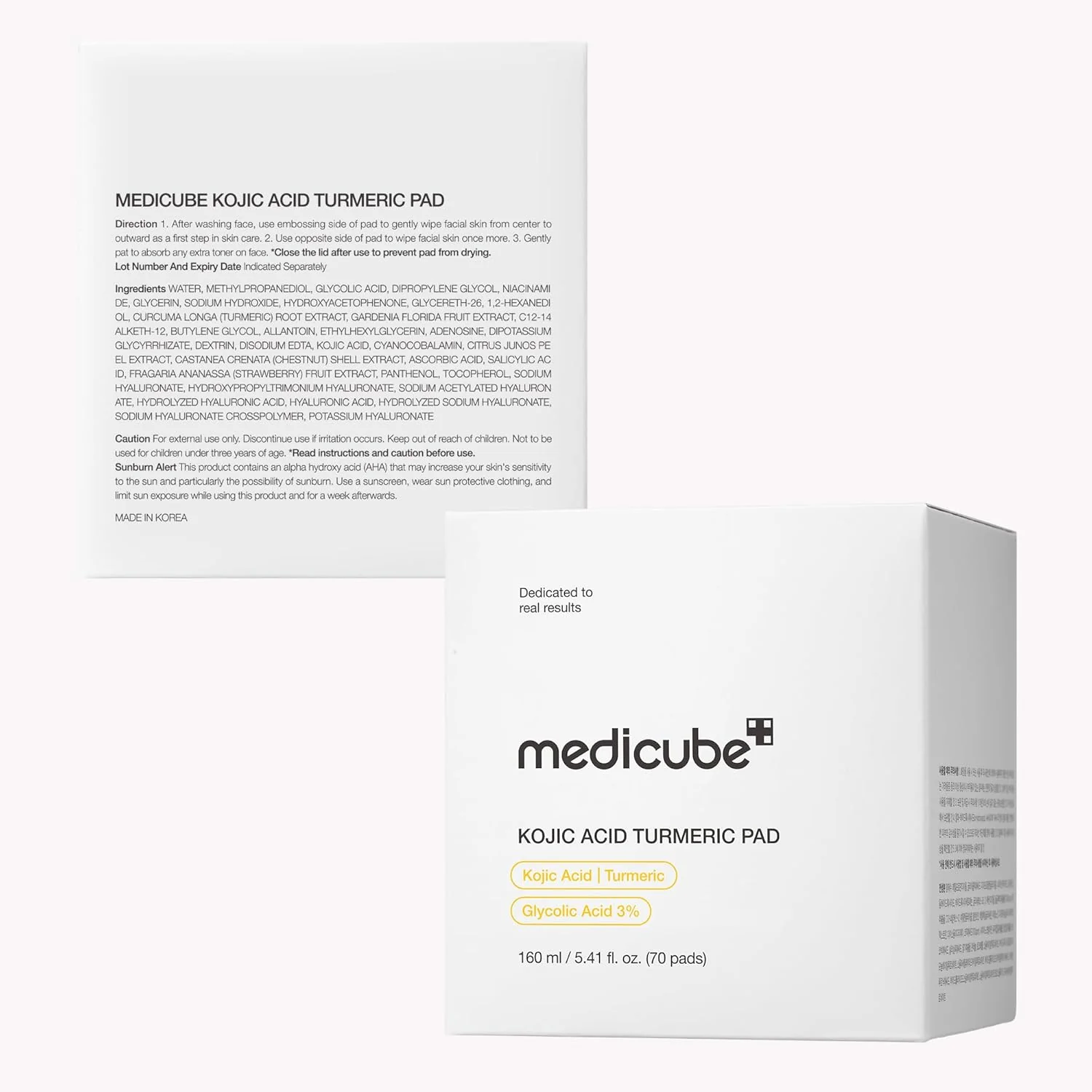 MEDICUBE Kojic Acid Turmeric Toner Pad 70pcs - Image 8