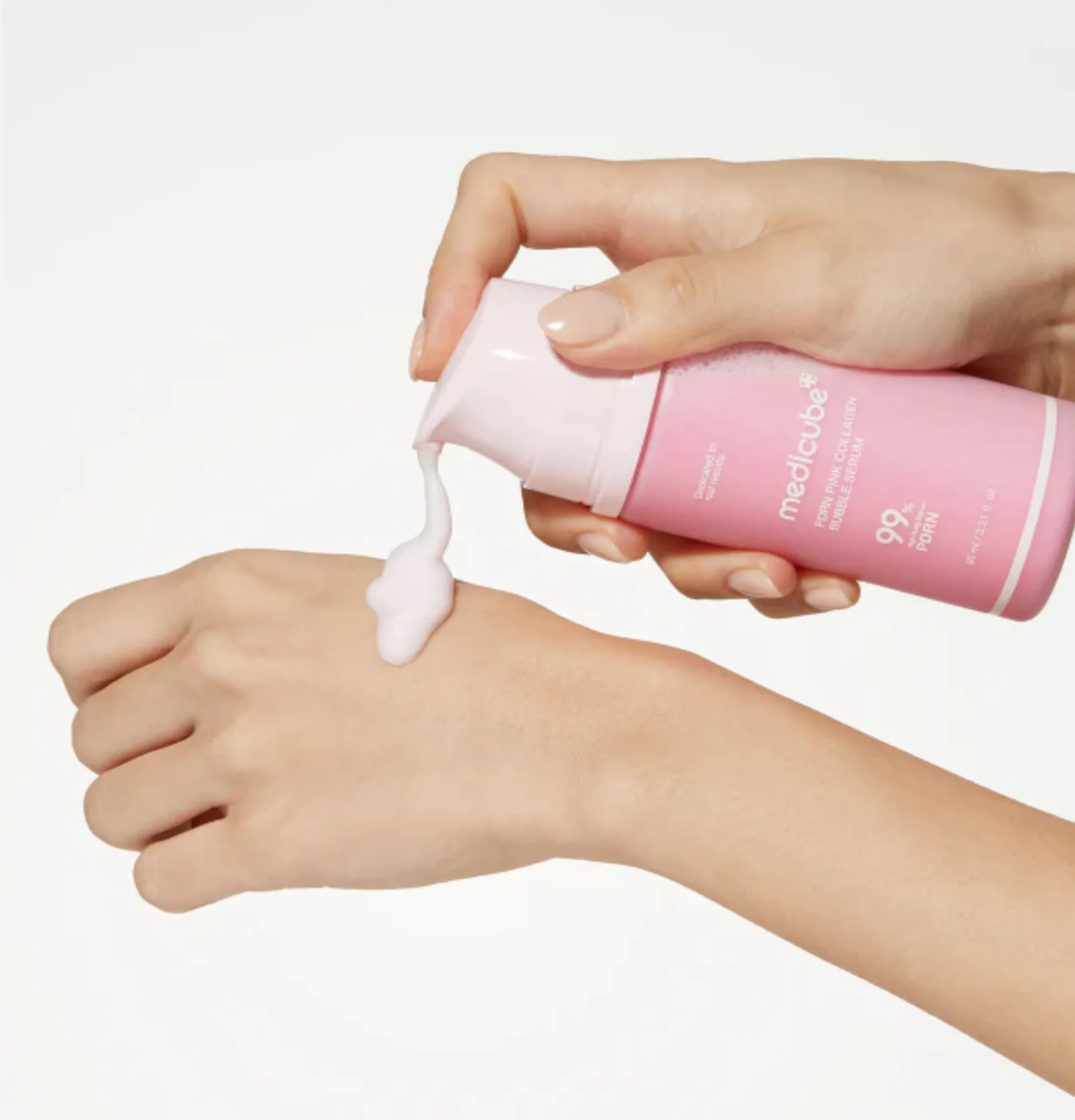 MEDICUBE PDRN Pink Collagen Bubble Serum 95ml - Image 2