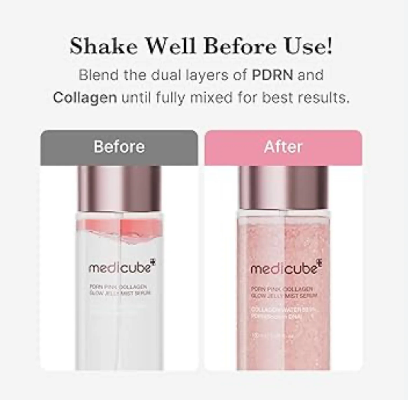 MEDICUBE PDRN Pink Collagen Glow Jelly Mist Serum 100ml - Image 7